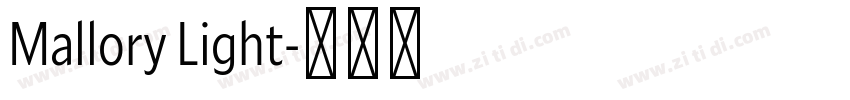 Mallory Light字体转换 Mallory Light字体转换